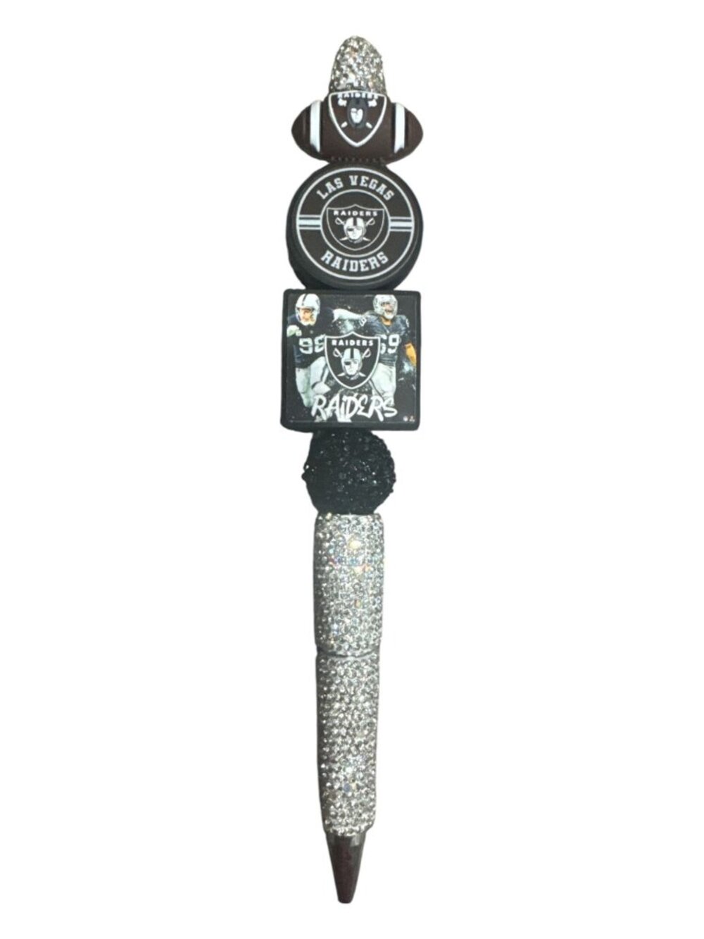 Las Vegas Raiders Bling Pen With Team Logos Crystals & Football-Themed Design Id